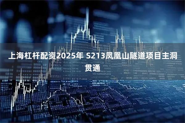上海杠杆配资2025年 S213凤凰山隧道项目主洞贯通